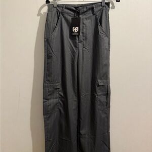 💙Women's Gray Pinstripe Boot Cut Pants